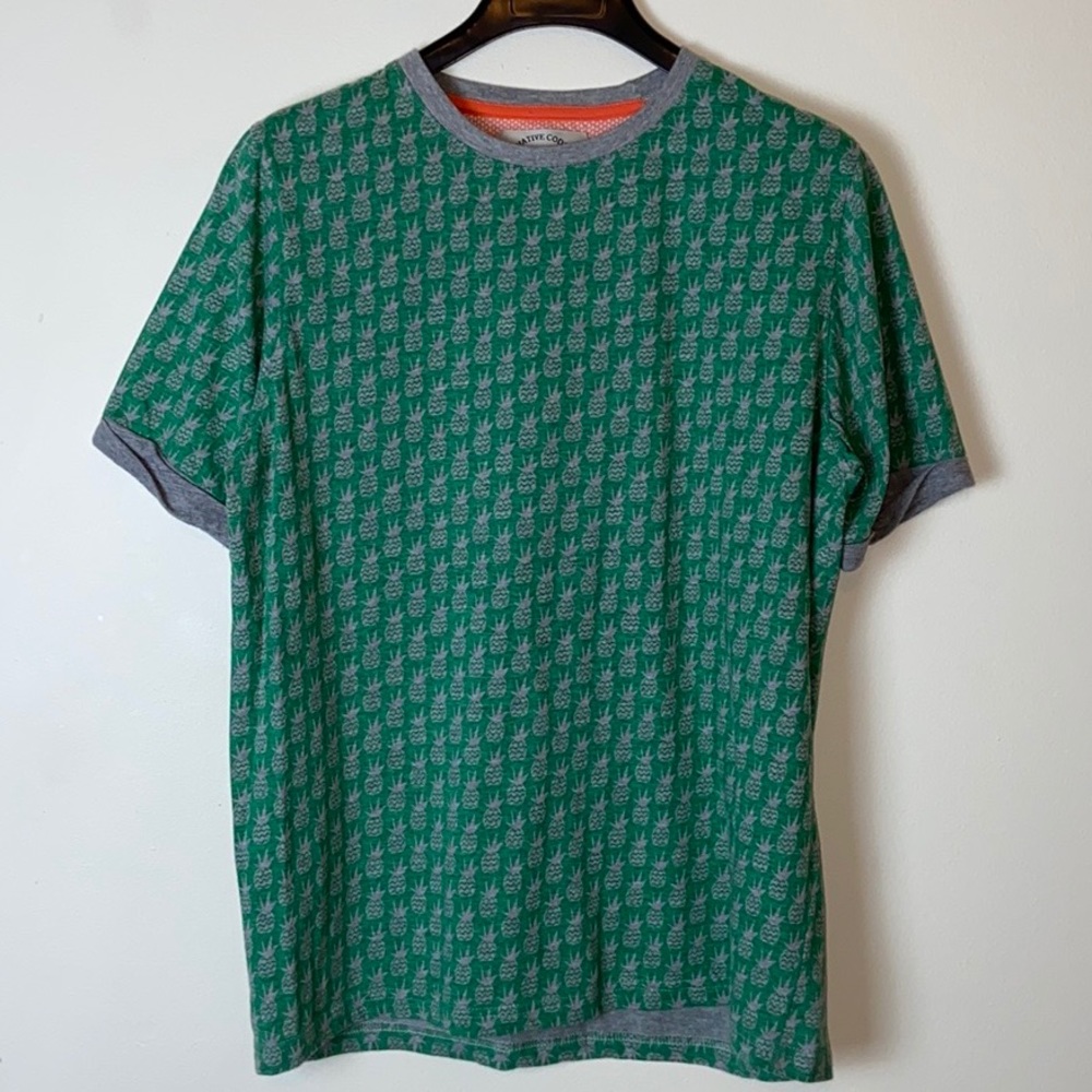 Native Code Men’s Pineapple T Medium Green/Gray